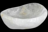Polished Quartz Bowl - Madagascar #183647-2
